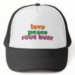 love peace roots more beer mesh hats