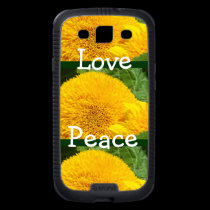 Love Peace Samsung Galaxy cases Sunflowers skinit case