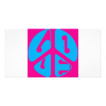 love peace sign photo card