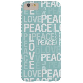Love Peace Typography Barely There iPhone 6 Plus Case