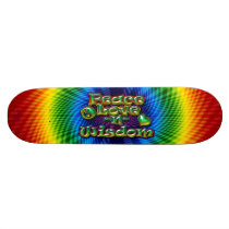 Love, Peace Wisdom_v1 skateboards