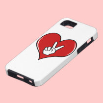 Love Peace With Heart casemate cases