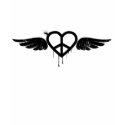 love & peace with wings t-shirts by peacewing love & peace with wings t-shirts