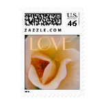 LOVE Peach Rose stamps