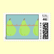 Love Pear Postage postage
