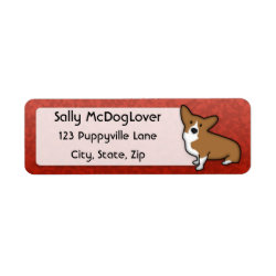 Love Pembroke Welsh Corgi label