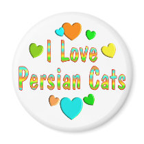 Love Persian Cats Fridge Magnet