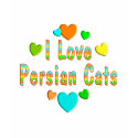 Love Persian Cats t-shirts by MyFavoriteCat Love Persian Cats t-shirts