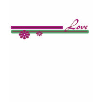 Love pink and green t-shirts by DonnaGrayson Love pink and green t-shirts