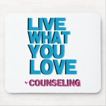 Love Pink Counseling Gifts Mousepads