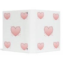 Love Pink Heart binders by DorkaReyes Love Pink Heart binders
