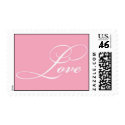 Love (pink) postage by pinkyinky Love (pink) postage