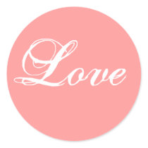 Love Pink Sticker by monogramgallery Love Pink Sticker