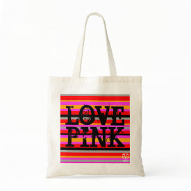 love_pink_stripe_retro_tote_bag