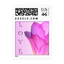 Love Pink Tulip Small Postage postage by mariannegilliand Love Pink Tulip Small Postage postage