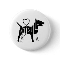 LOVE PITBULLS BUTTON