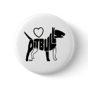 LOVE PITBULLS BUTTON