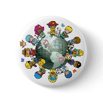 Love Planet Earth: Unite for Peace Button