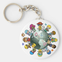 Love Planet Earth: Unite for Peace Key Chain
