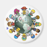 Love Planet Earth: Unite for Peace Refrigerator Magnets