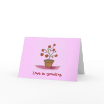 love plant, Love is growing. cards