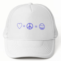 Love plus Peace equals Happiness hats by original_designs Love plus Peace equals Happiness hats