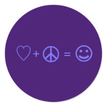 Love plus Peace equals Happiness stickers by original_designs Love plus Peace equals Happiness stickers