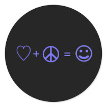 Love plus Peace equals Happiness stickers by original_designs Love plus Peace equals Happiness stickers