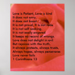 LOVE POEM ON RED ROSE POSTERS