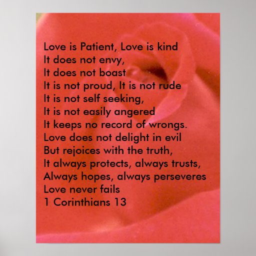 LOVE POEM ON RED ROSE POSTERS