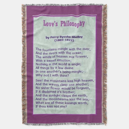 love poem throw blanket Zazzle
