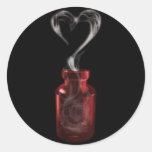 love poison round sticker