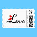 Love Postage Stamp by dndartstudio Love Postage Stamp
