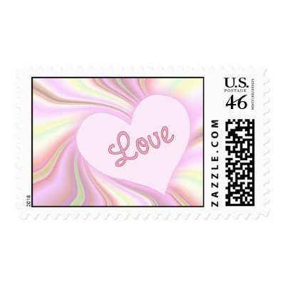 Love Postage Stamp by dndartstudio