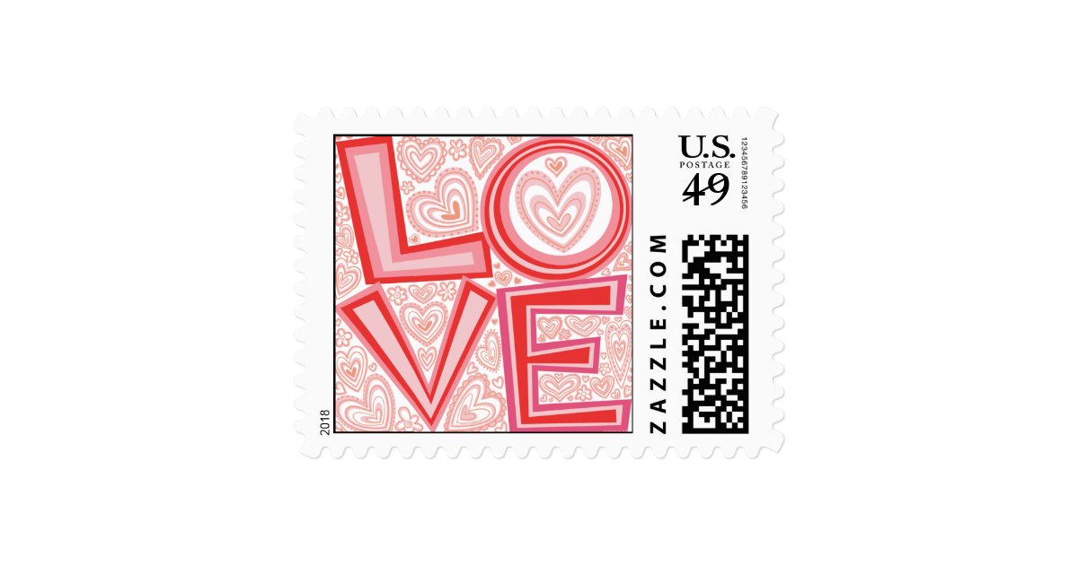 Love! postage stamp Zazzle