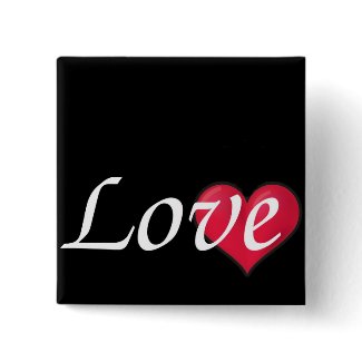 Love Postage Stamp button