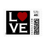 Red Heart Love Postage Stamps
