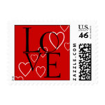 Love Postage Stamps for Weddings Red