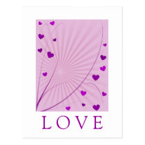 "Love" postcard postcards