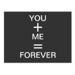 Love postcard in black and white