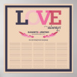 Love Poster for Jonathan and Elizabeth