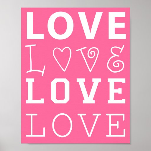 LOVE POSTERS Zazzle