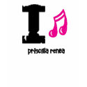 love priscilla renea pink t-shirts
