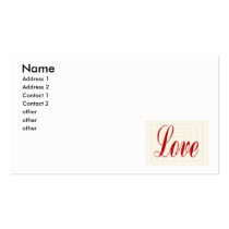 love business cards