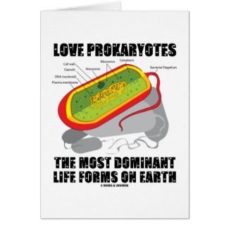 Love Prokaryotes Most Dominant Life Forms On Earth Greeting Cards