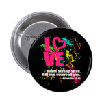 Love Proverbs Bible Verse Neon Paint Splatter Pin
