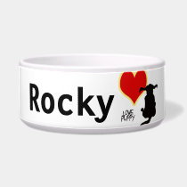 Love Puppy custom name pet bowl pet bowls