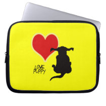 Love Puppy laptop sleeve electronics sleeves