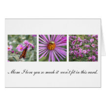 Love  Purple Flower Card
