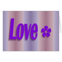 love purple with flower cards by DonnaGrayson love purple with flower cards